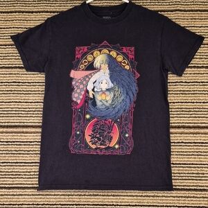 HOWLS MOVING CASTLE Ghibli Vintage Anime T-Shirt Small Original 2004‎ RARE Y2K